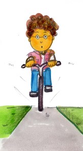 Moots Rides His Bike Moots